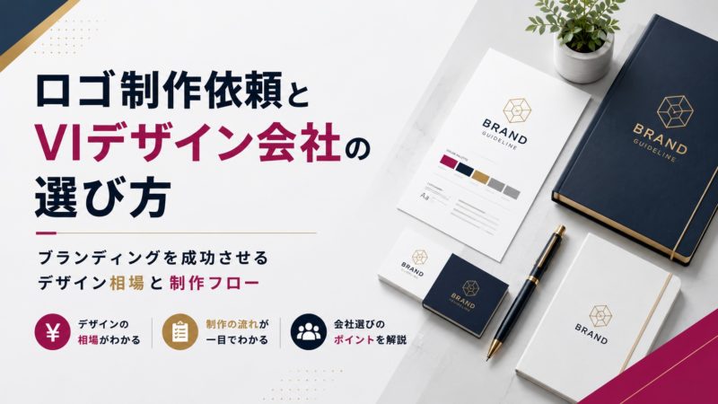 ロゴ制作依頼とVIデザイン会社の選び方｜ブランディングを成功させるデザイン相場と制作フロー