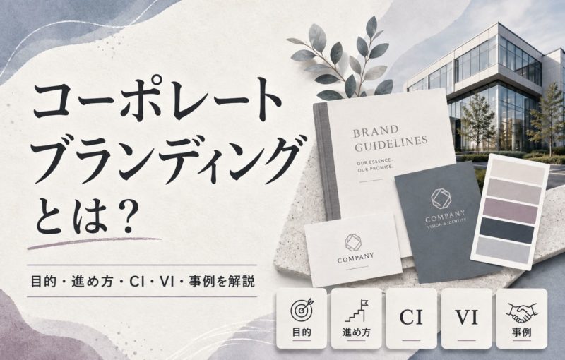 コーポレートブランディングとは？目的・進め方・CI・VI・事例を解説