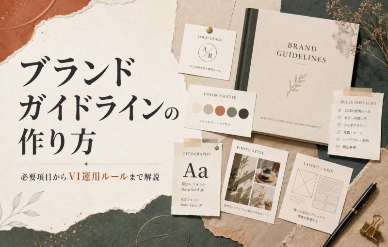 ブランドガイドラインの作り方｜必要項目からVI運用ルールまで解説