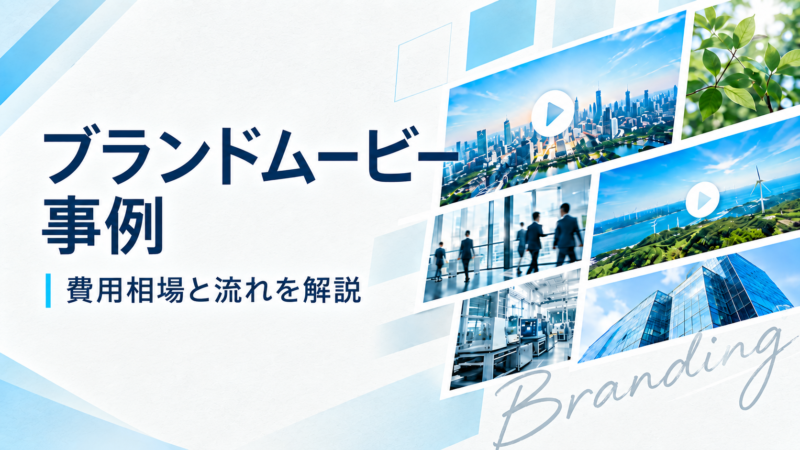 ブランドムービー事例｜費用相場と流れを解説