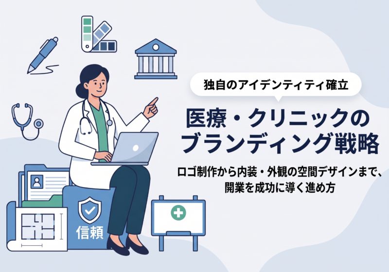 医療・クリニックのブランディング戦略：ロゴ制作から内装・外観の空間デザインまで、開業を成功に導く進め方